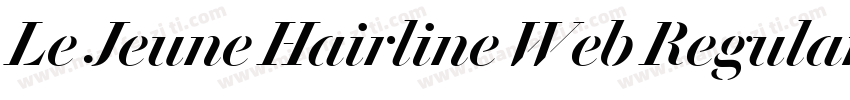 Le Jeune Hairline Web Regular Itali字体转换
